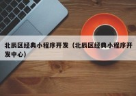 北辰区经典小程序开发（北辰区经典小程序开发中心）