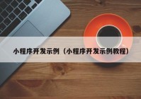 小程序开发示例（小程序开发示例教程）