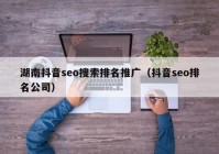 湖南抖音seo搜索排名推广（抖音seo排名公司）